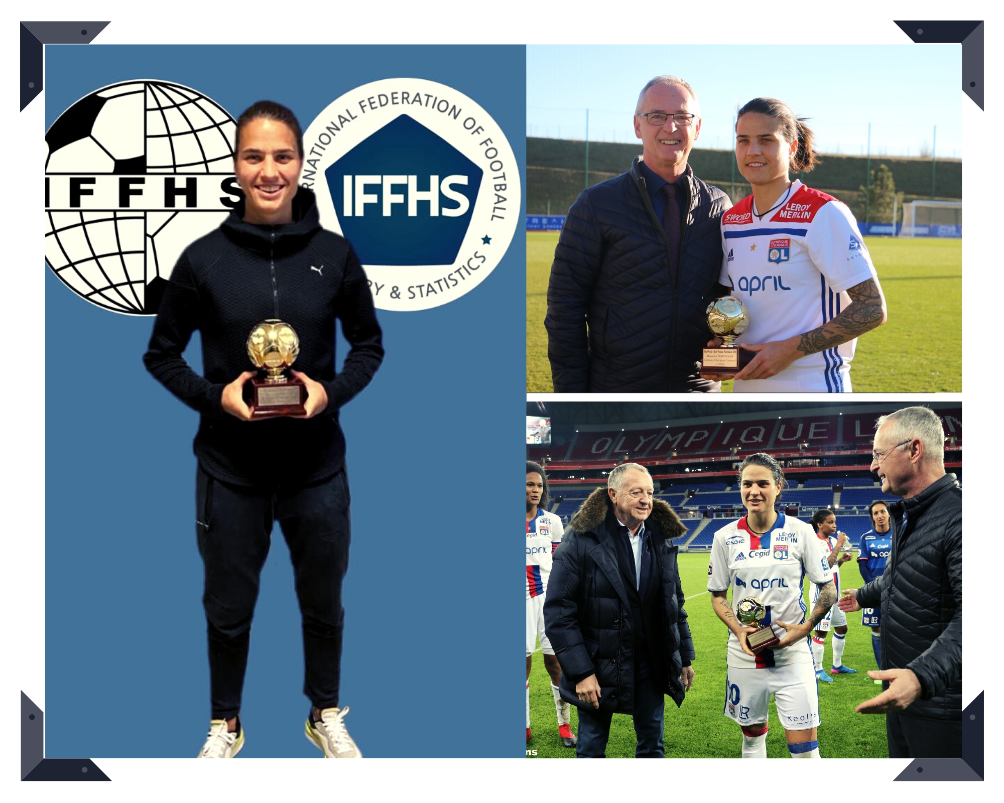 IFFHS评12-22年女足最佳进攻组织者：德国&里昂女足中场马罗桑