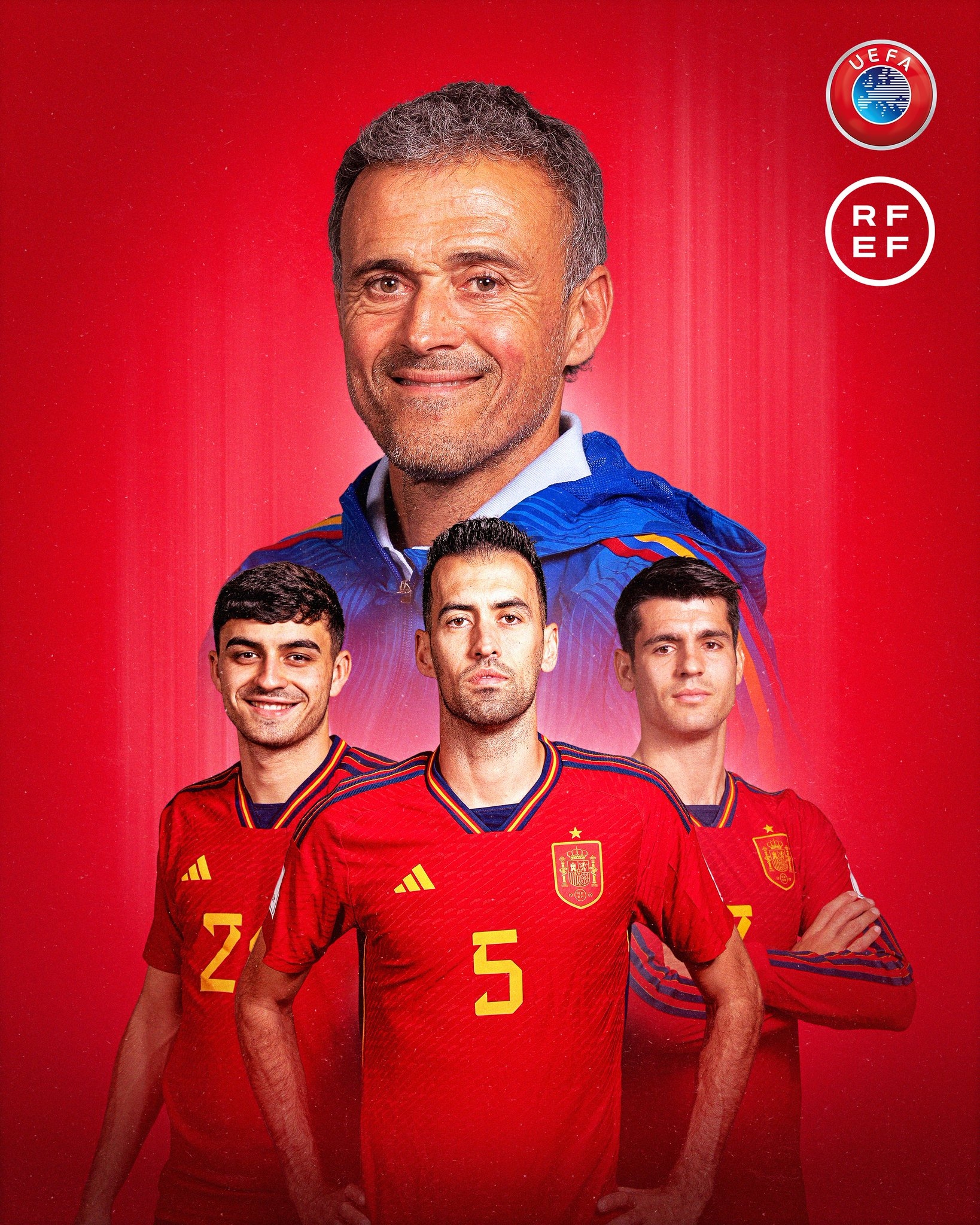 谁的足球更纯粹？欧足联晒海报祝福西班牙队击败摩洛哥、挺进八强