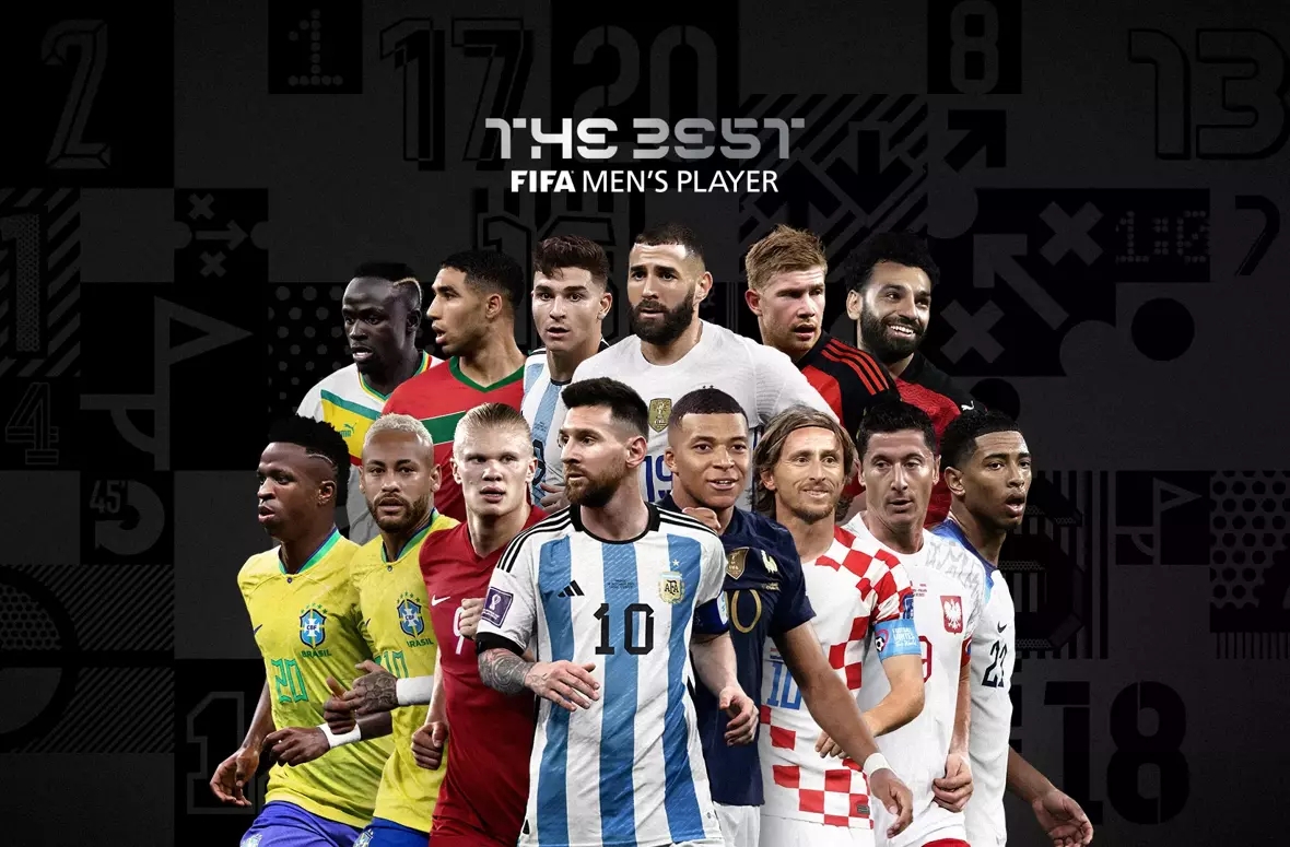 FIFA年度最佳球员14人候选：梅西、本泽马、姆巴佩领衔