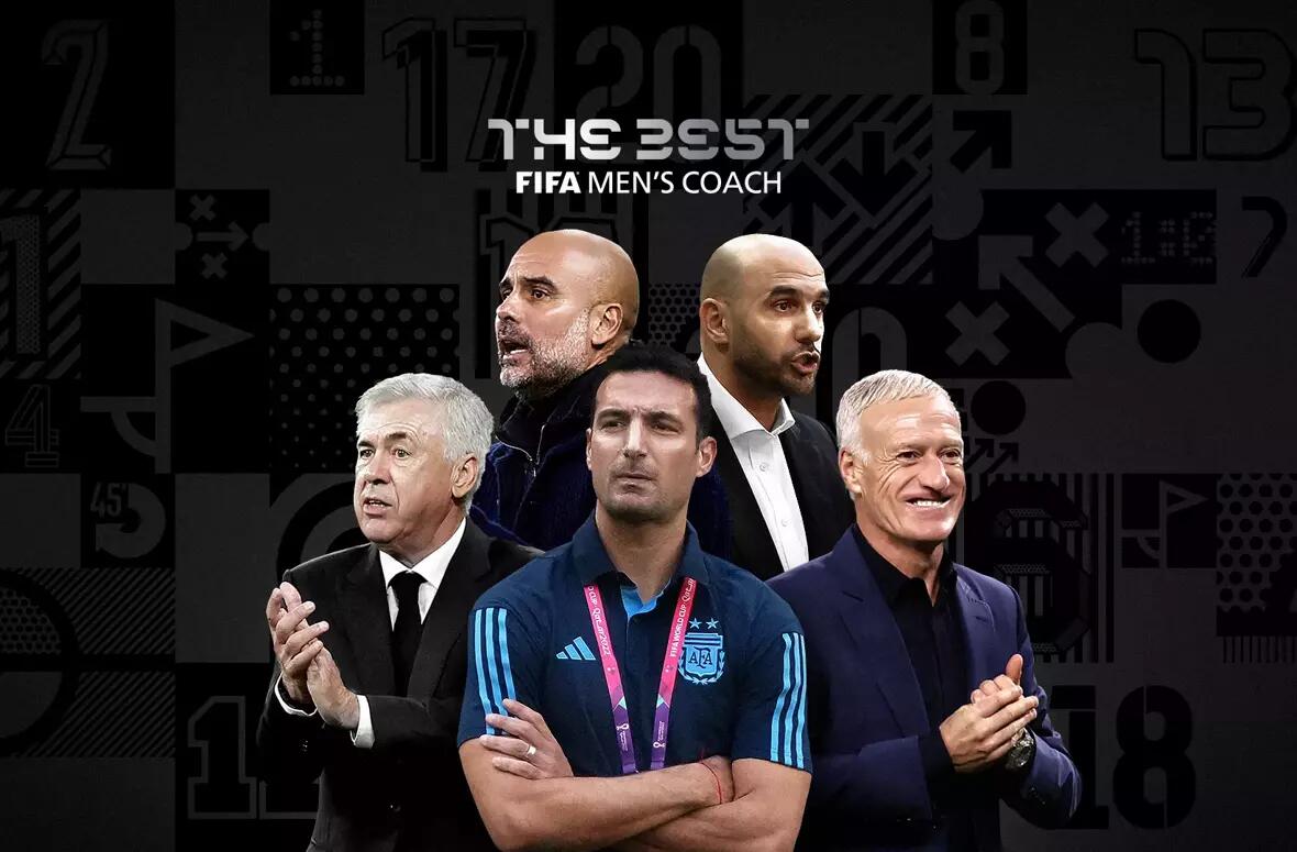 FIFA年度最佳主帅候选：安帅、德尚、瓜帅、雷格拉吉、斯卡洛尼
