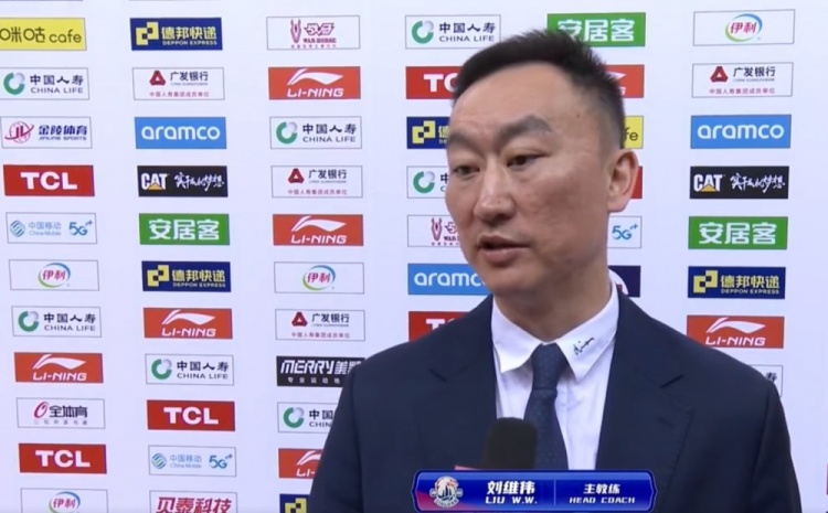 刘维伟：我们在主场没有立足于防守 第二节让对手得40分太不应该
