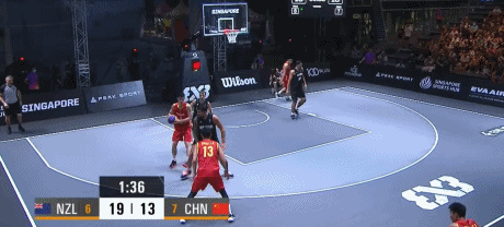 三人男篮亚洲杯季军赛：中国13-21不敌新西兰 最终无缘奖牌