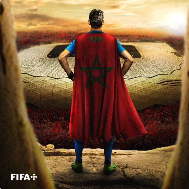 FIFA官方晒超级英雄海报，祝摩洛哥门将布努32岁生日快乐