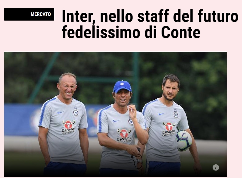 米体：国米下赛季请斯皮内利担任门将教练，曾和孔蒂共事两次