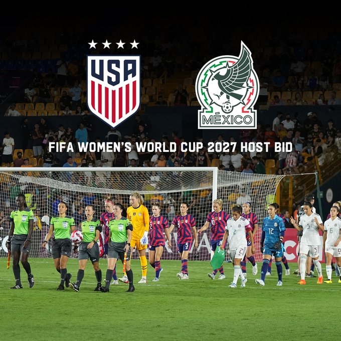 官方：美国将会与墨西哥联合申办2027年的女足世界杯
