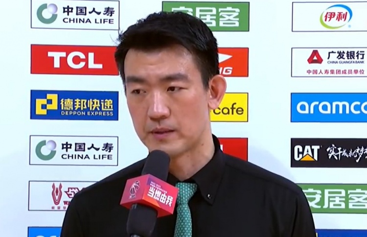 王博：赛前动员让大家为伤员和球迷而战 我们从开始就全身心拼搏