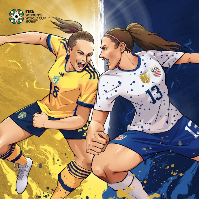 女足世界杯18决赛丨瑞典女足vs美国女足首发出炉！