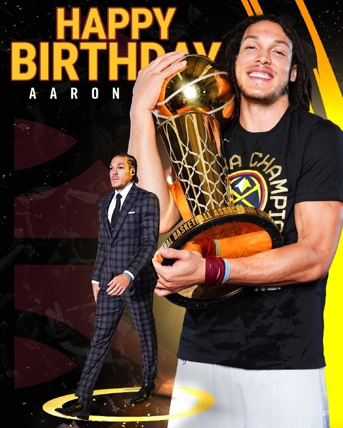 NBA总冠军锋线！阿隆戈登28岁生日快乐