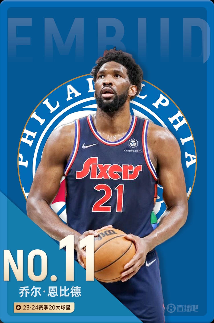 NBA新赛季20大球星之No.11：恩比德