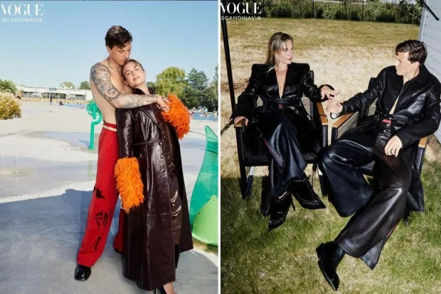 太阳报：林德洛夫和妻子为时尚杂志拍摄写真照片
