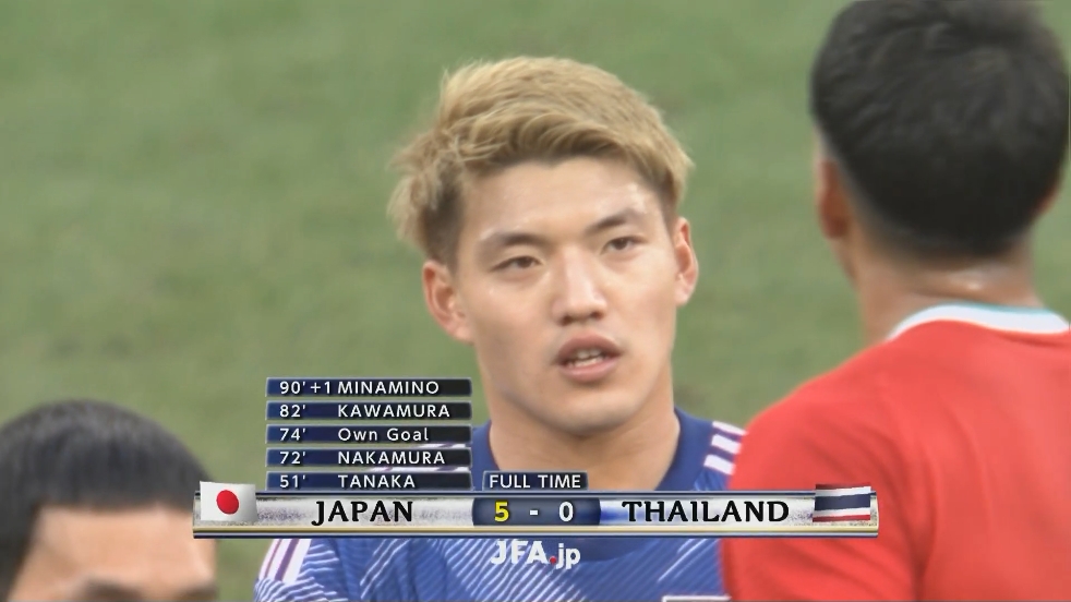 日本五球大胜泰国！国足此前21胜泰国，最近一场不敌阿曼