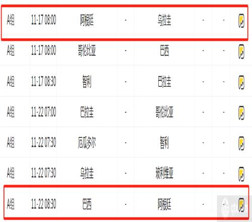 梅西11月份赛程表