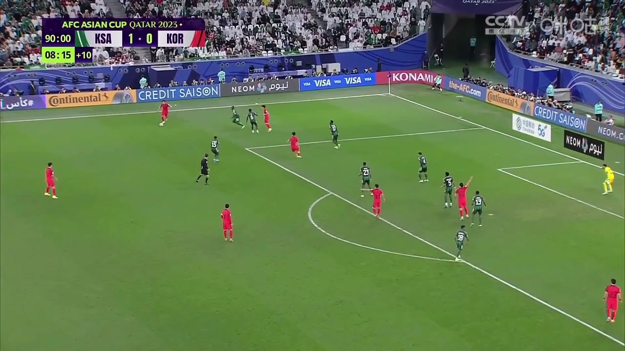 韩国第99分钟扳平沙特！曹圭成头球破门建功！