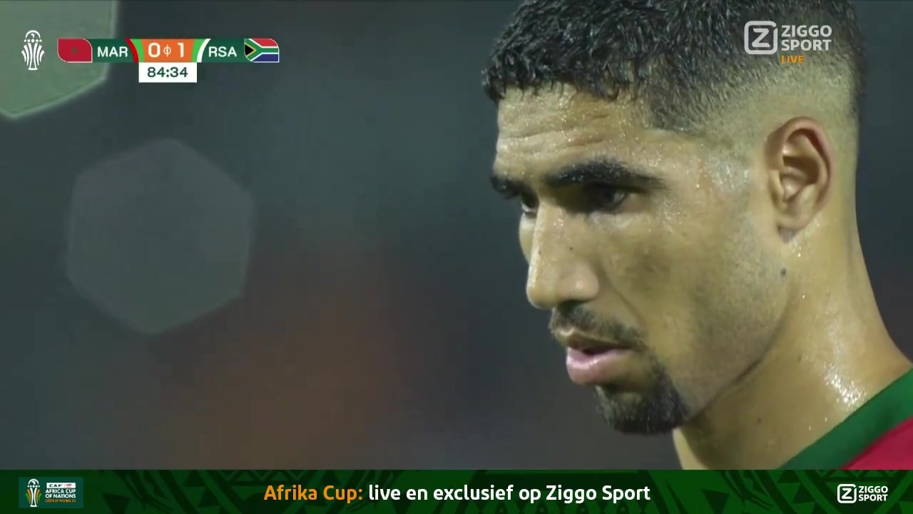 阿什拉夫非洲杯射失点球！摩洛哥错失扳平机会！
