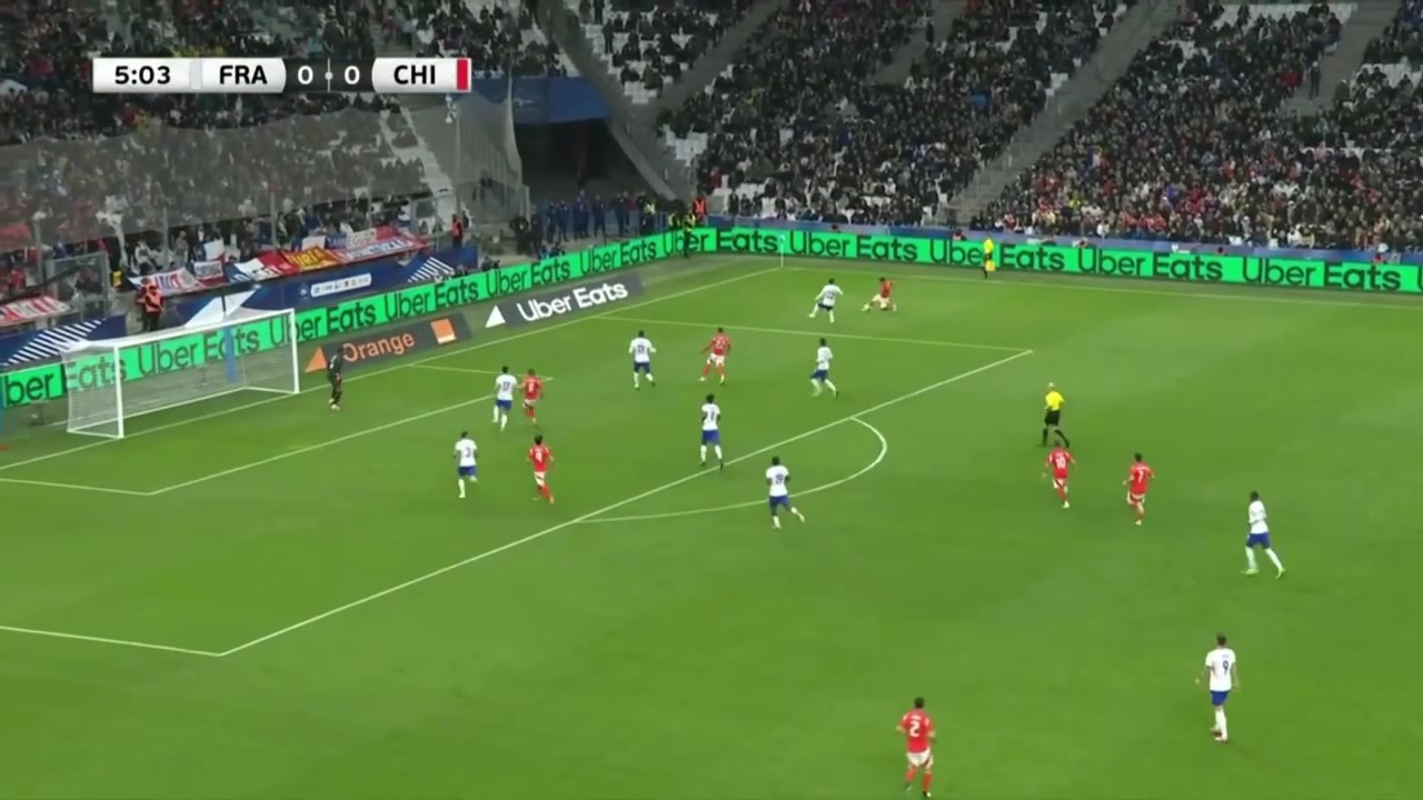 【集锦】友谊赛姆巴佩助攻穆阿尼吉鲁破门法国32逆转智利