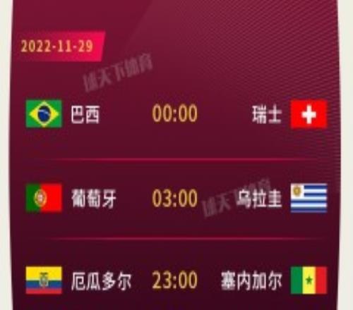 世界杯11月29日30日全部赛程安排：03:00伊朗出战 3点威尔士vs英格兰