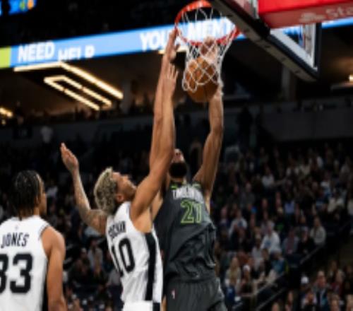 NBA森林狼102-94送马刺15连败 戈贝尔16+21文班亚马12+10