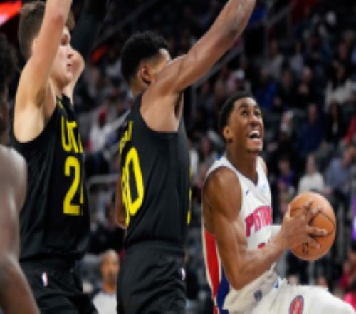 NBA爵士119-111送活塞25连败 奥利尼克27+6 康宁汉姆28+7